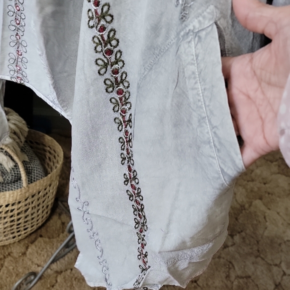 #114 NWT Young Threads Bohemian Elegance Stonewashed Rayon Kimono Woman Size XL - Picture 6 of 12